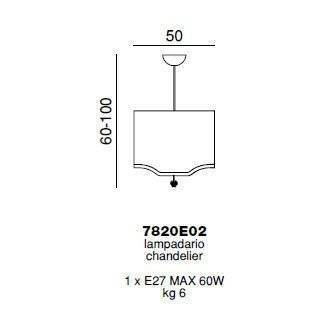 Подвесной светильник Beby Group Pure 7820E02 Chrome Silver Cortina 017 - rose Подвесной светильник Beby Group Pure 7820E02 Chrome Silver Cortina 017 - rose