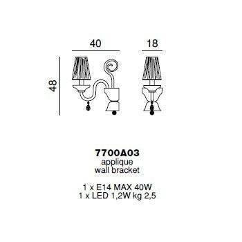 Бра Beby Group La Femme 7700A03 Gold Golden Portofino SW Golden Teak Бра Beby Group La Femme 7700A03 Gold Golden Portofino SW Golden Teak