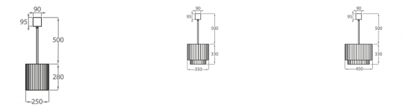 Люстра на штанге Bella Figura Retro Murano CL412
