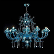 Люстра Beby Garden Party 7810BB3 Chrome Turquoise Capri SW Jet Turquoise