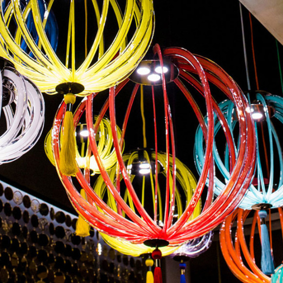 Подвесной светильник Beby Group Planet nine 0660B03 Chromed plated Red Sensuelle