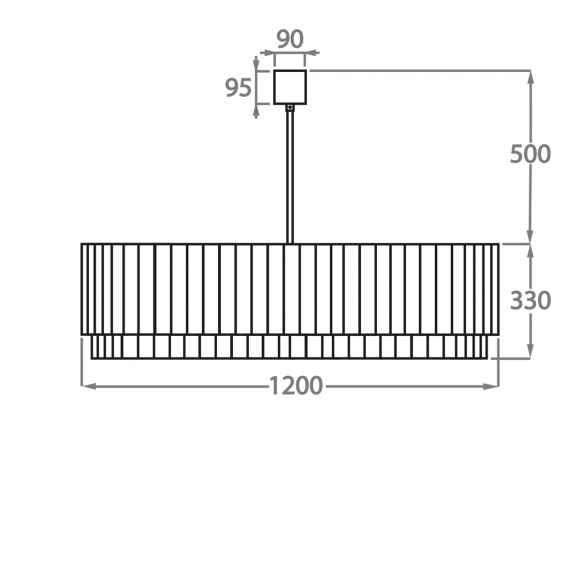 Люстра на штанге Bella Figura Retro Murano CL412-OVAL Люстра на штанге Bella Figura Retro Murano CL412-OVAL