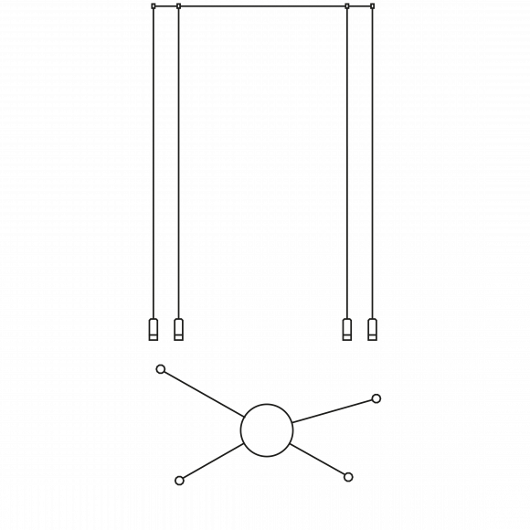 Подвесной светильник Vibia Wireflow free-form 0364