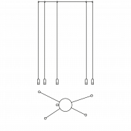 Подвесной светильник Vibia Wireflow free-form 0365