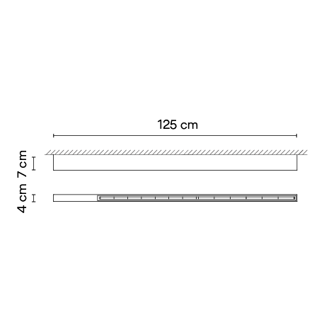 Потолочный светильник Vibia Offset 1755 Потолочный светильник Vibia Offset 1755