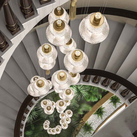 Подвесной светильник Beby Group Love 7620B01 Light Gold Golden Portoino Подвесной светильник Beby Group Love 7620B01 Light Gold Golden Portoino