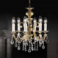 Люстра Beby Group Old style 3306/6 Ivory gold CUT CRYSTAL