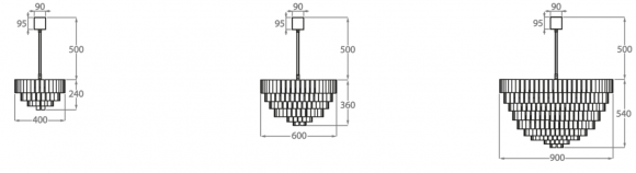 Люстра на штанге Bella Figura Retro Murano CL433