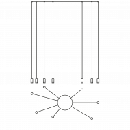 Подвесной светильник Vibia Wireflow free-form 0367