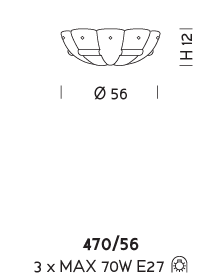 Потолочный светильник Sylkom Tribuno 470/56