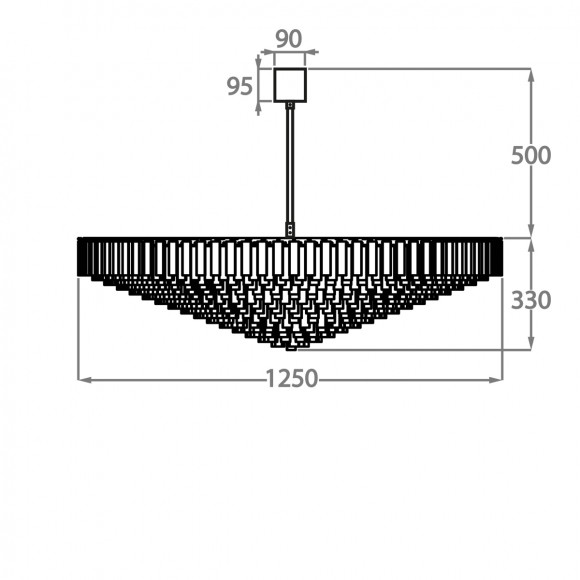 Люстра на штанге Bella Figura Retro Murano CL453 Люстра на штанге Bella Figura Retro Murano CL453