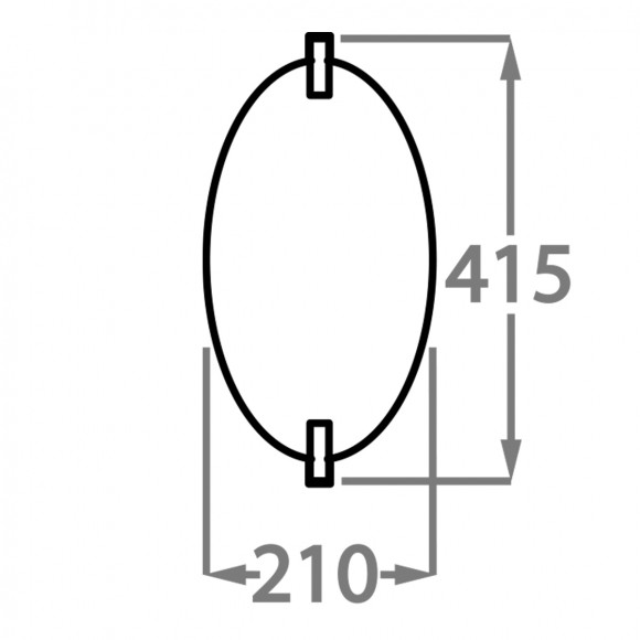 Настенный светильник Bella Figura Moonlight WL211-OVAL Настенный светильник Bella Figura Moonlight WL211-OVAL