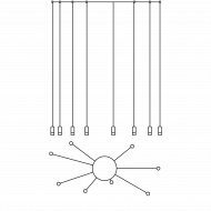 Подвесной светильник Vibia Wireflow free-form 0368