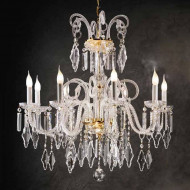 Люстра Beby Group Crystal 360/8 Light gold HALF CUT