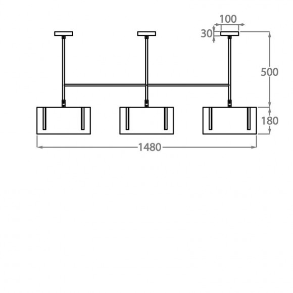Люстра на штанге Bella Figura Vega CL805 Люстра на штанге Bella Figura Vega CL805