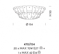 Потолочный светильник Sylkom Tribuno 470/154 Потолочный светильник Sylkom Tribuno 470/154