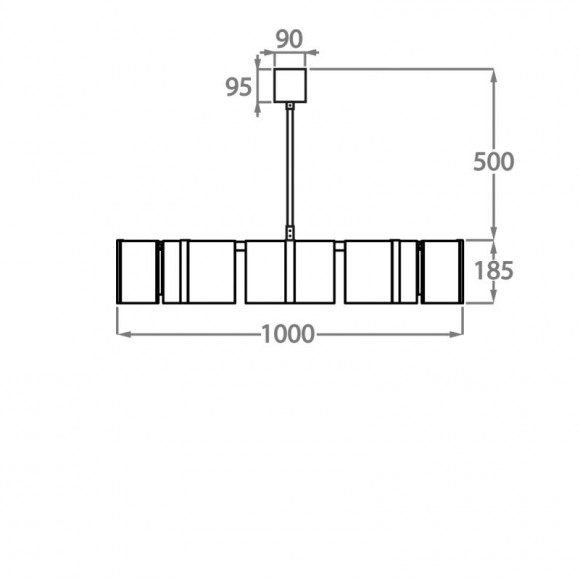 Люстра на штанге Bella Figura Vega CL803 Люстра на штанге Bella Figura Vega CL803