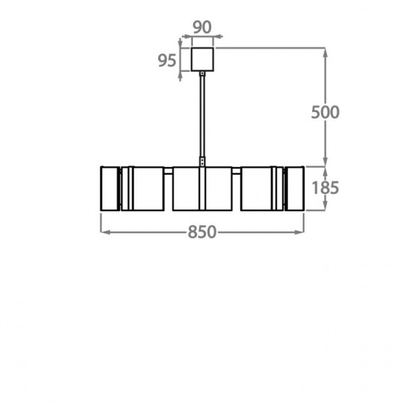 Люстра на штанге Bella Figura Vega CL803 Люстра на штанге Bella Figura Vega CL803