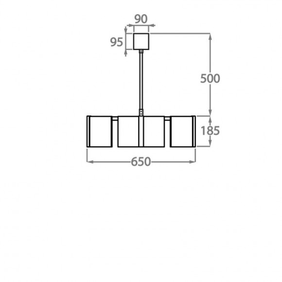 Люстра на штанге Bella Figura Vega CL803 Люстра на штанге Bella Figura Vega CL803