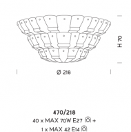 Потолочный светильник Sylkom Tribuno 470/218 Потолочный светильник Sylkom Tribuno 470/218