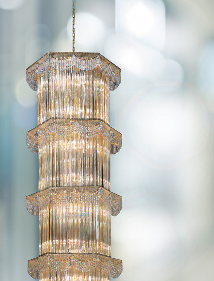 Каскадная люстра Patrizia Volpato Cristalli 5015/70 Каскадная люстра Patrizia Volpato Cristalli 5015/70