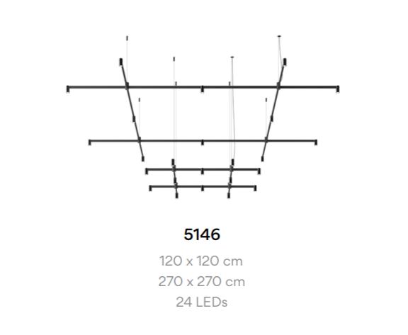 Подвесной светильник Vibia Nexum 5146 Подвесной светильник Vibia Nexum 5146