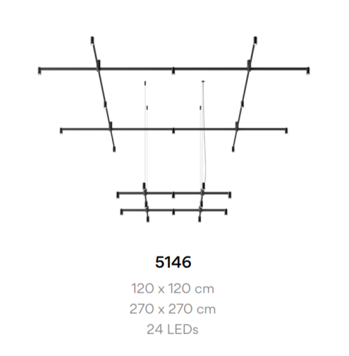 Подвесной светильник Vibia Nexum 5146 Подвесной светильник Vibia Nexum 5146
