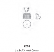 Потолочный светильник Sylkom Korinthos 4204 Потолочный светильник Sylkom Korinthos 4204