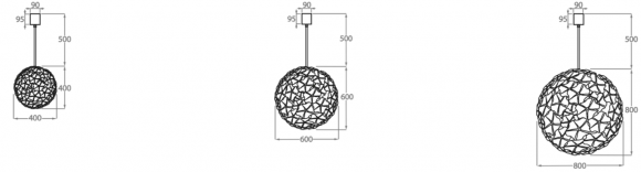 Люстра на штанге Bella Figura Retro Murano CL420 Люстра на штанге Bella Figura Retro Murano CL420