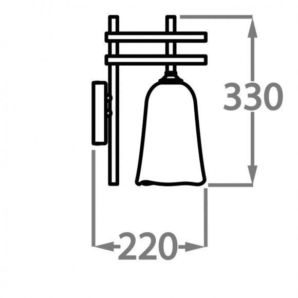 Настенный светильник Bella Figura Moonlight WL206 Настенный светильник Bella Figura Moonlight WL206