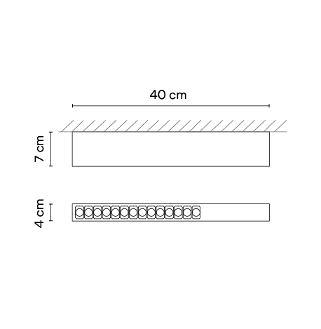 Потолочный светильник Vibia Offset 1729 Потолочный светильник Vibia Offset 1729