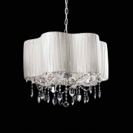 Подвесной светильник Beby Group Nuovo Vintage 331/6 White Leather 01 HALF CUT