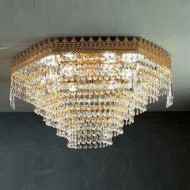 Потолочный светильник Beby Group Empire 1900/6/PL Bronze Brushed CUT CRYSTAL Потолочный светильник Beby Group Empire 1900/6/PL Bronze Brushed CUT CRYSTAL