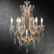 Люстра Beby Group Novecento 6306/6+1 Light gold CUT CRYSTAL