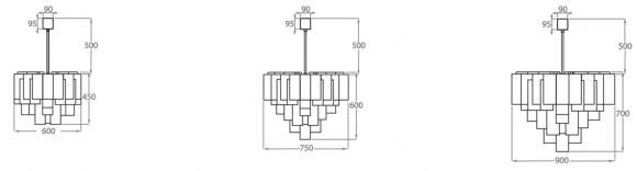 Люстра на штанге Bella Figura Retro Murano CL418 Люстра на штанге Bella Figura Retro Murano CL418