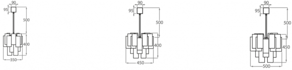 Люстра на штанге Bella Figura Retro Murano CL418 Люстра на штанге Bella Figura Retro Murano CL418