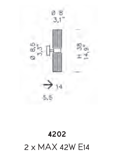 Настенный светильник Sylkom Korinthos 4202
