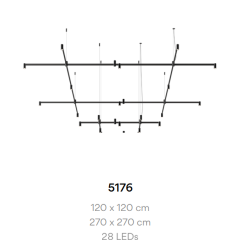 Подвесной светильник Vibia Nexum 5176 Подвесной светильник Vibia Nexum 5176
