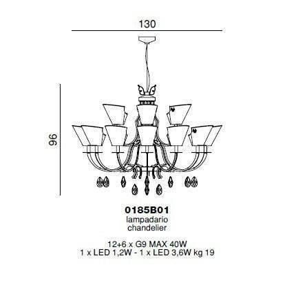Люстра Beby Group Epoque 0185B01 Rusty 024 Marsala Gold Leaf Люстра Beby Group Epoque 0185B01 Rusty 024 Marsala Gold Leaf