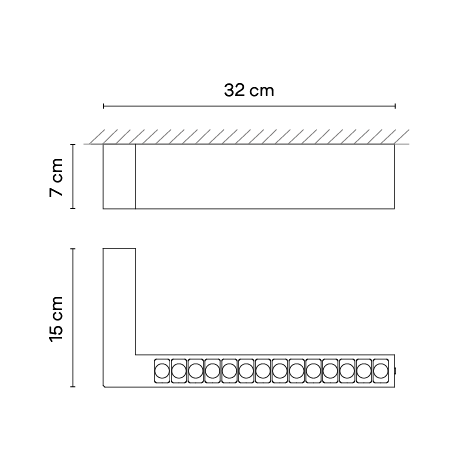 Потолочный светильник Vibia Offset 1747 Потолочный светильник Vibia Offset 1747