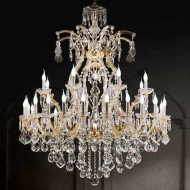 Люстра Beby Group Novecento 920/28+2 Light gold CUT CRYSTAL