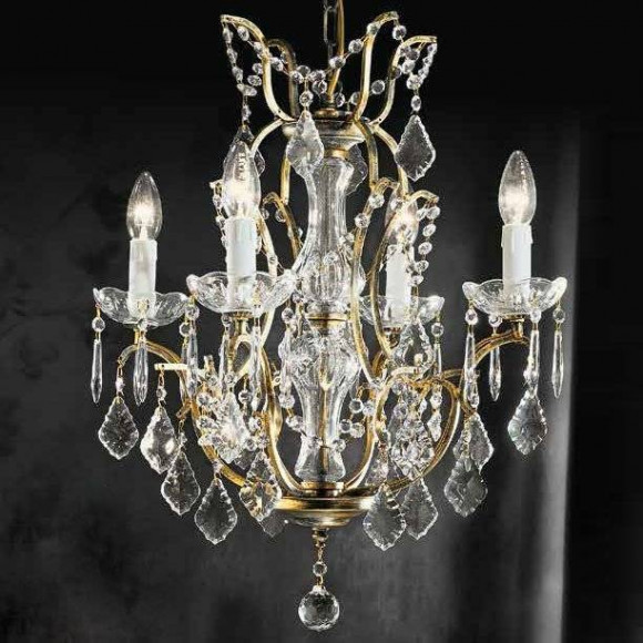 Люстра Beby Group Old style 3285/4 Black gold CUT CRYSTAL