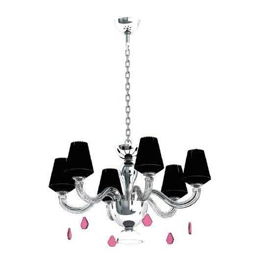 Люстра Beby Group Pure 7820B02 Chrome Silver Cortina Black Lilac