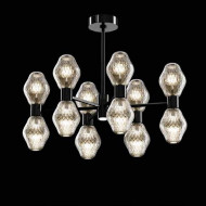 Потолочная люстра Beby Group Peonia 7701B06 Glossy Black Silver Cortina