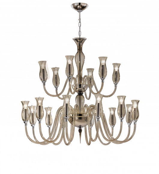 Люстра подвесная Sylcom Teodato 1020/10+5 Люстра подвесная Sylcom Teodato 1020/10+5