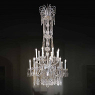 Люстра Beby Group Crystal 7100/8+8 Chrome HALF CUT