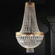 Подвесной светильник Beby Group Empire 1400/6 Light gold CUT CRYSTAL Подвесной светильник Beby Group Empire 1400/6 Light gold CUT CRYSTAL