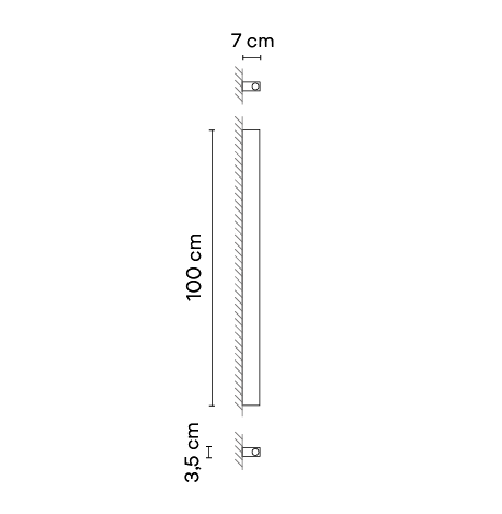 Настенный светильник Vibia Offset 1772 Настенный светильник Vibia Offset 1772