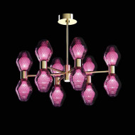 Потолочная люстра Beby Group Peonia 7701B06 Light Gold Fuchsia Venice