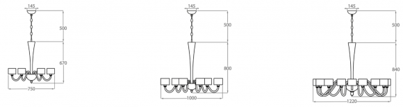 Люстра подвесная Bella Figura Glass Collection CL527